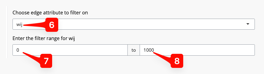 Figure 5: Edge Info Tab - setting an edge inclusion or exclusion.